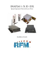 RFM SNAP2411 Installation Manual preview