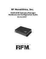 Preview for 1 page of RFM XG2510HE Hardware And Configuration Manual