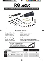 RG AVAK MaxDrill Series Instruction Manual preview