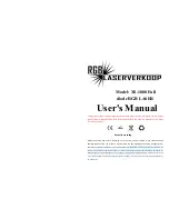 RGB Laserverkoop XS-1000 User Manual preview