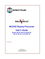 Preview for 1 page of RGB Spectrum MediaWall V  500-2K User Manual