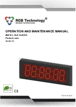 RGB Technology ZBS10-L Operation And Maintenance Manual preview