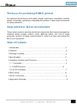 Preview for 2 page of RGBLE DH-4HT-U User Manual