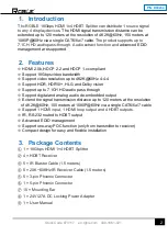 Preview for 3 page of RGBLE DH-4HT-U User Manual