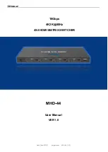 RGBLE MHD-44 User Manual preview