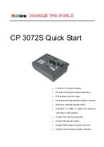 RGBlink CP 3072S Quick Start Manual preview