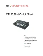 RGBlink CP 3096H Quick Start Manual preview