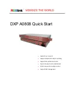 RGBlink DXP A0808 Quick Start Manual preview