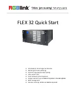 RGBlink FLEX 32 Quick Start Manual preview