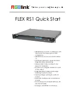 RGBlink FLEX RS1 Quick Start Manual preview