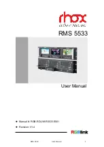 Preview for 1 page of RGBlink RHOX RMS 5533 User Manual