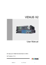 RGBlink venus x2 User Manual preview