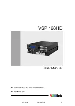 RGBlink VSP 168HD User Manual preview