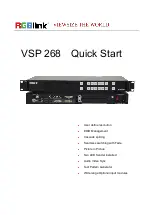 RGBlink VSP 268 Quick Start Manual preview