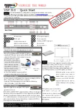 Preview for 1 page of RGBlink VSP 310 Quick Start