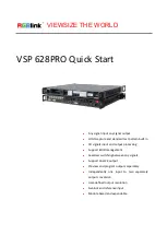 RGBlink VSP 628PRO Quick Start Manual preview