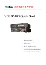 Preview for 1 page of RGBlink VSP 9516S Quick Start Manual