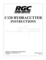 RGC C120 HYDRACUTTER Instructions Manual preview