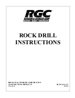 RGC ROCK DRILL Instructions Manual предпросмотр