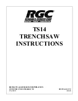 Preview for 1 page of RGC TS14 Instructions Manual