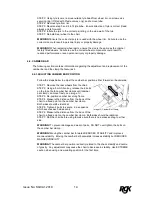 Preview for 14 page of RGK CLUB SPORT ADJUSTABLE User Manual