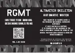 RGMT ALTIMETER SKELETON Instruction Manual предпросмотр