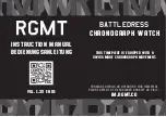 Предварительный просмотр 1 страницы RGMT BATTLEDRESS Instruction Manual