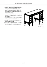 Preview for 3 page of RH Baby&child BELLE STORAGE DESK Instructions