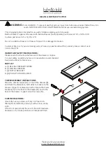 Предварительный просмотр 3 страницы RH Baby&child BELLINA DRESSER Quick Start Manual