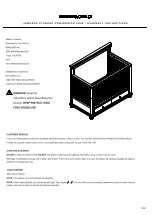 RH Baby&child JAMESON CONVERSION CRIB Assembly Instructions Manual предпросмотр