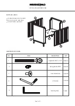 Preview for 5 page of RH Baby&child LEYTON G0037 - 1 Manual