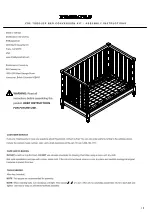 RH Baby&child ZOE TODDLER BED Assembly Instructions Manual preview