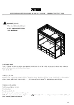 RH Teen AVALON BUNK BED TWIN OVER TWIN WITH TRUNDLE Assembly Instructions Manual предпросмотр