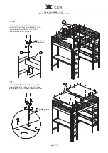 Preview for 9 page of RH Teen KIERAN STUDY BUNK 0288-12 Assembly Instruction Manual