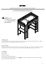 Preview for 1 page of RH Teen LAGUNA TWIN STUDY LOFT BED Assembly Instructions Manual