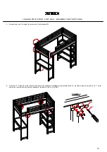 Preview for 5 page of RH Teen LAGUNA TWIN STUDY LOFT BED Assembly Instructions Manual