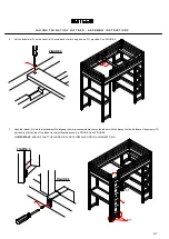 Preview for 6 page of RH Teen LAGUNA TWIN STUDY LOFT BED Assembly Instructions Manual