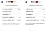 Предварительный просмотр 3 страницы RHÉA-FLAM LAMIA 01 T Manual