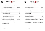 Предварительный просмотр 3 страницы RHÉA-FLAM LUCERIA C Manual