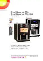 Rheavendors Group CINO XS GRANDE PRO Installation And Maintenance Manual preview