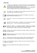 Preview for 5 page of Rheavendors Group Horeca Large 380 Installation And Maintenance Manual