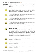 Preview for 2 page of Rheavendors Group XX micro Installation And Maintenance Manual