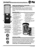 Rheem 000 BTU Datasheet preview