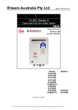 Preview for 1 page of Rheem 10143267 Service Instructions Manual