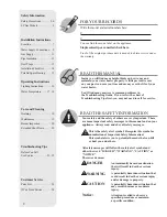 Preview for 2 page of Rheem 30 Gallon Use & Care Manual