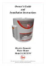 Rheem 31202519V Owner'S Manual And Installation Instructions preview