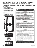 Preview for 1 page of Rheem 801C Series Installation Instructions Manual