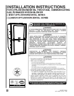 Rheem 802V SERIES Installation Instructions Manual preview