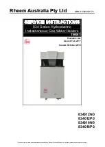 Rheem 834 Series Service Instructions Manual preview