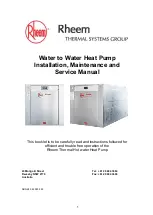 Preview for 1 page of Rheem AWW023SK DQ-1 Series Installation Maintenance And Service Manual